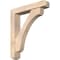Ekena Millwork Legacy Craftsman Smooth Bracket w/ Offset Brace, Douglas Fir, 5 1/2"W x 28"D x 32"H BKT0604X28X32LEC04SDF - alternate 1
